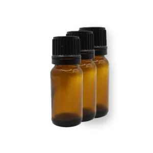 Butelka szklana 10 ml brązowa – nakrętka z kroplomierzem 3 szt.