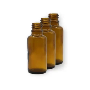 Butelka szklana 30 ml brązowa 3 szt.
