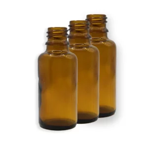 Butelka szklana 50 ml brązowa 3 szt.