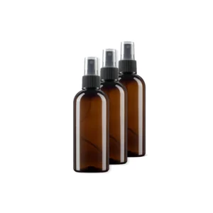 Butelka PET 100 ml brązowa z atomizerem 3 szt.