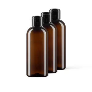 Butelka PET 300 ml brązowa z nakrętką flip top 3 szt.