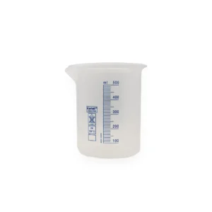 Zlewka niska PP 250 ml z wylewem, skalowana